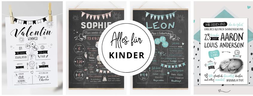 Prints für Kinder bei Chalkboards.de